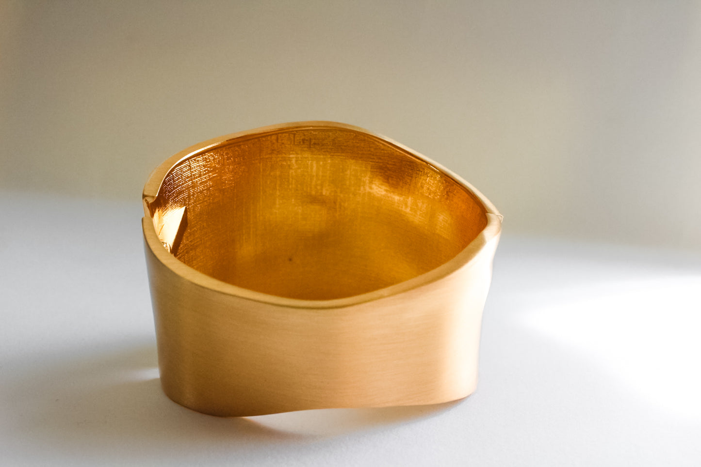 Gold Chunky Wrist Cuff Bangle