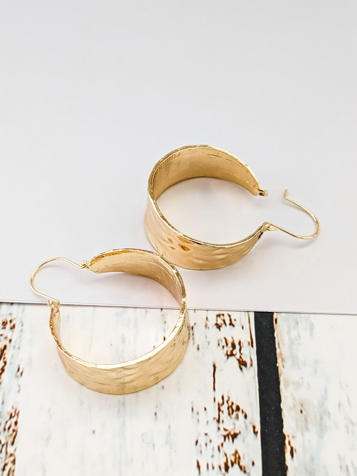 gold hoop earrings