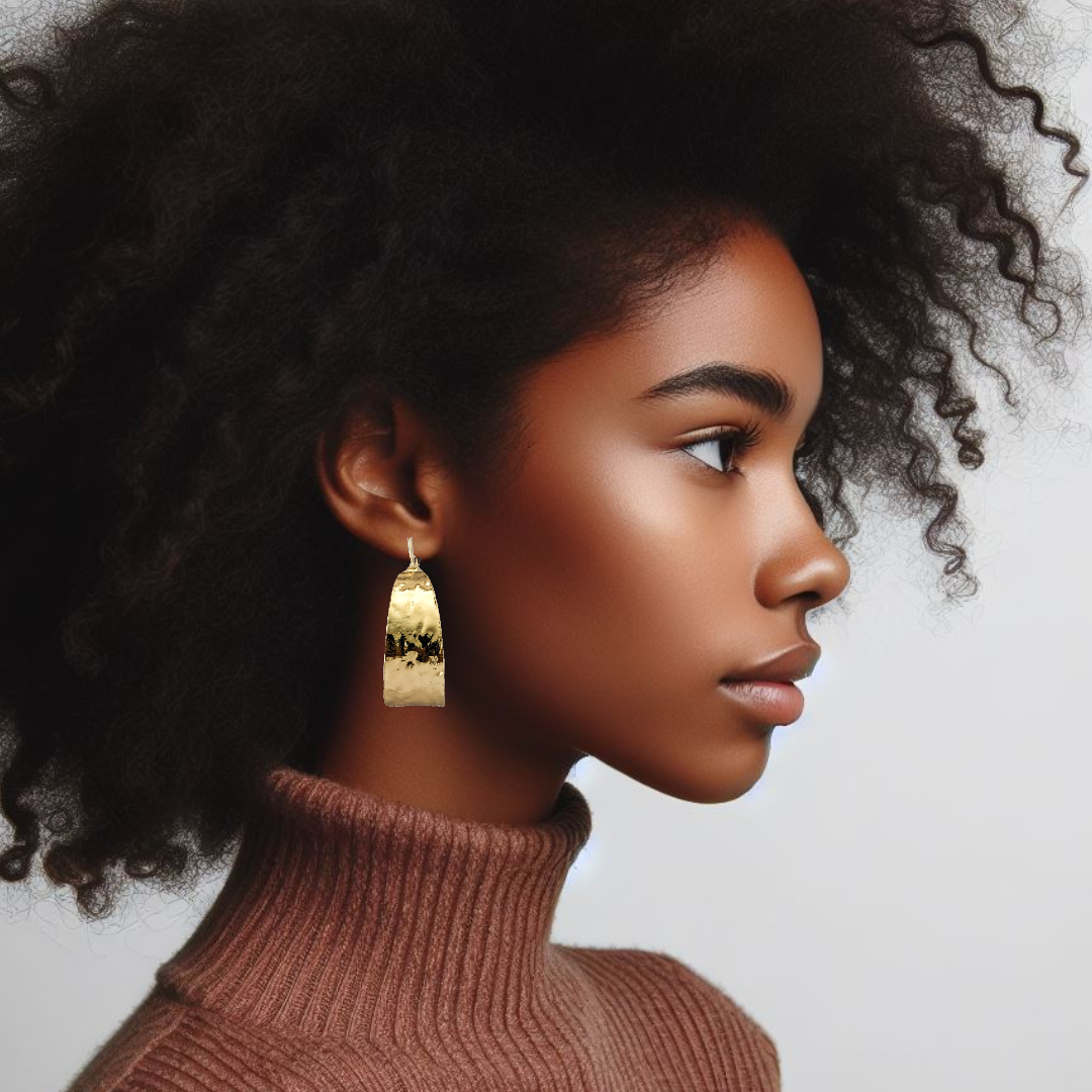 chunky wide hoop earrings