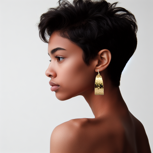 gold hoop earrings