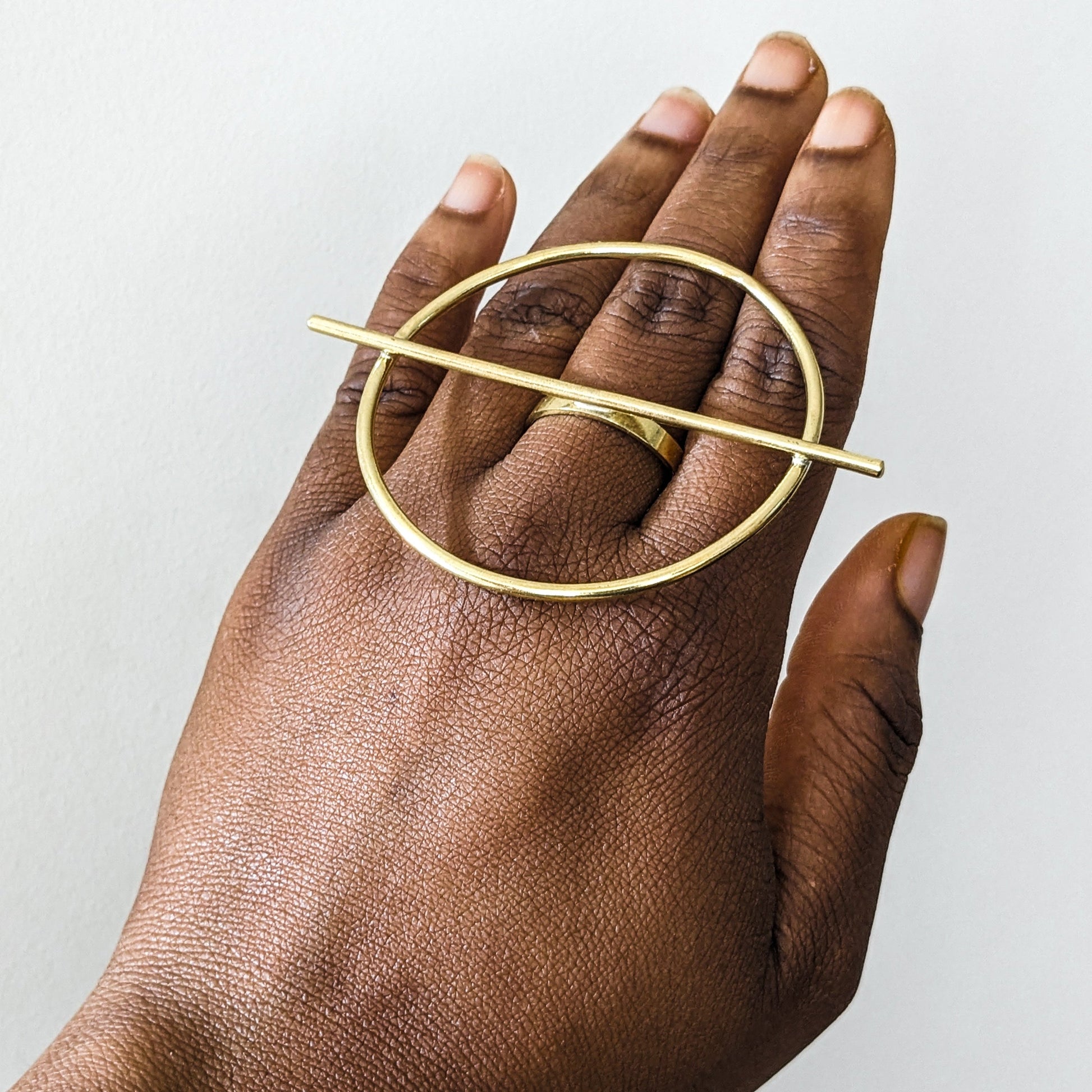 gold statement ring