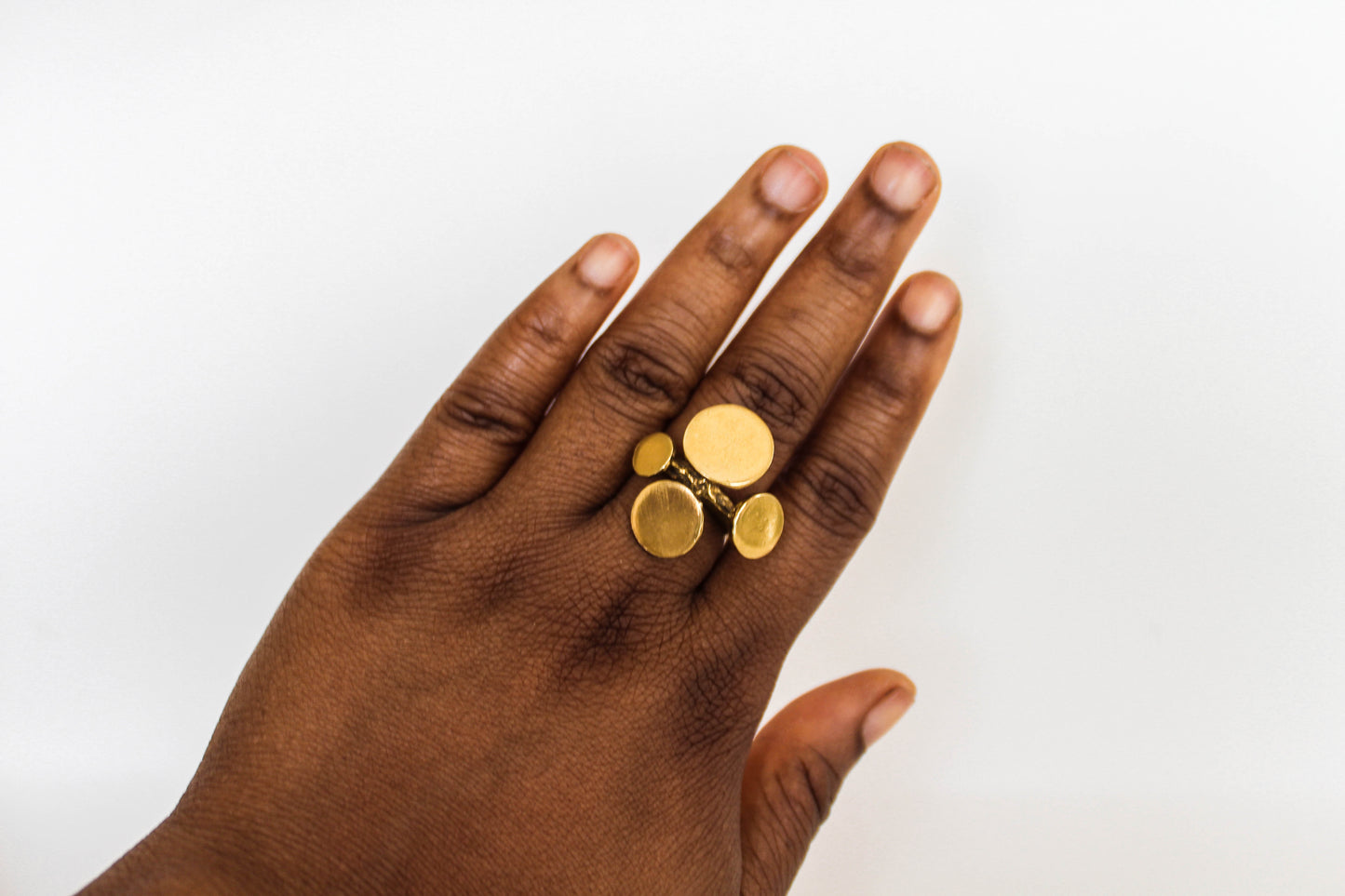 chunky gold statement ring