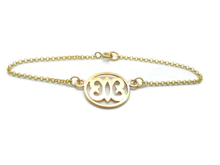 Endurance Adinkra bracelet gold (Hye won Hye)