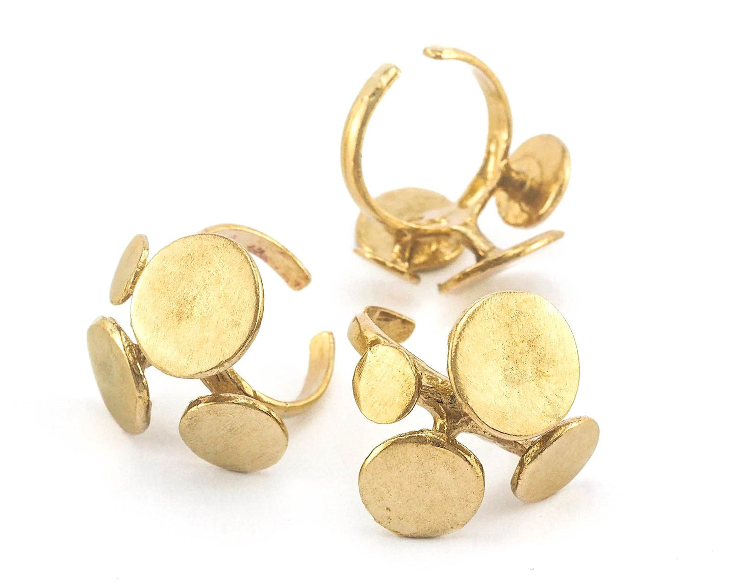 Chunky Brass Statement Rings